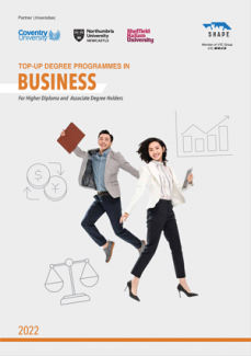 SHAPE 2022 Entry Top-up Degrees Business Booklet