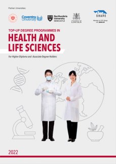 SHAPE 2022 Entry Top-up Degrees Health and Life Sciences Booklet