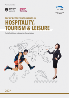 SHAPE 2022 Entry Top-up Degrees Hospitality, Tourism and Leisure Booklet